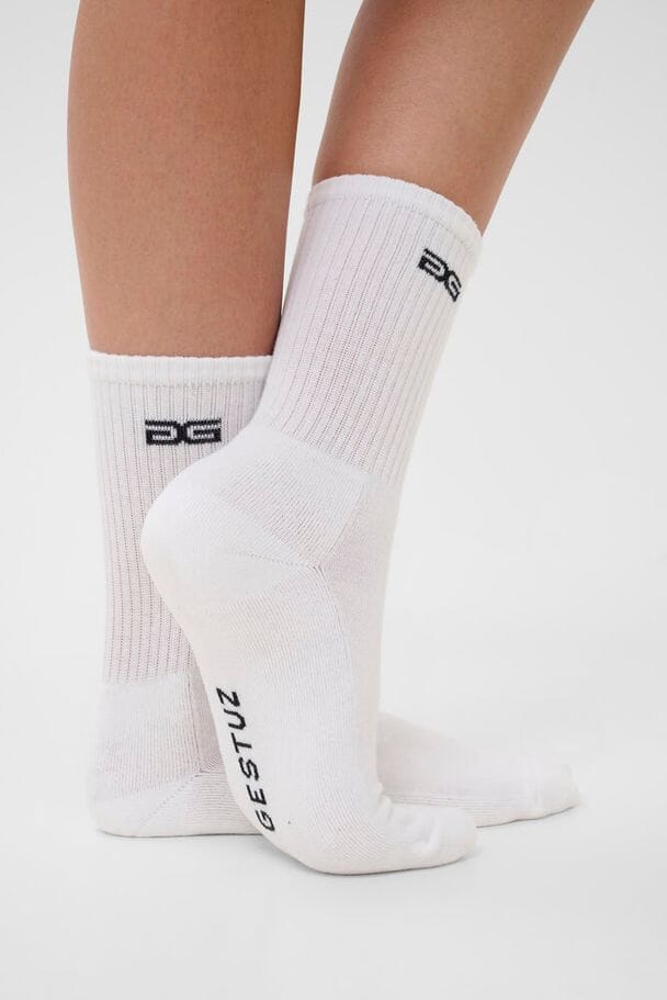 Gestuz - Gzgg Socks 10910919 - 110601 - Bright White Strømper 
