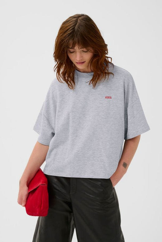 Gestuz - Gzgilsa Sweat Tee 10911090 - 108958 - Ultra Light Grey Mélange Sweatshirts 