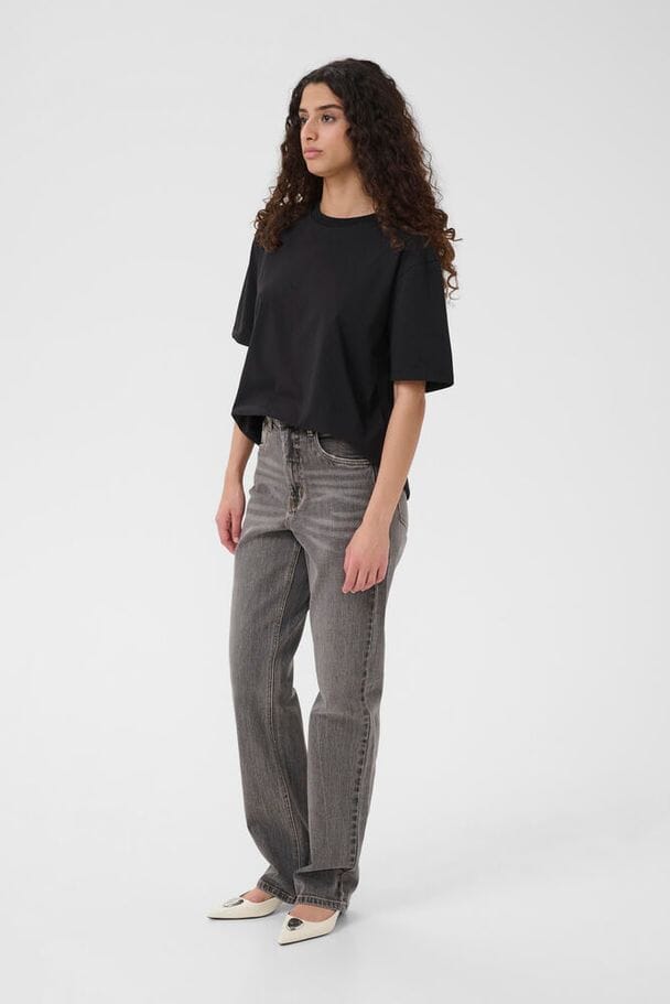 Gestuz - Gzjade Straight Jeans 10910808 - 102235 - Washed Light Grey Jeans 