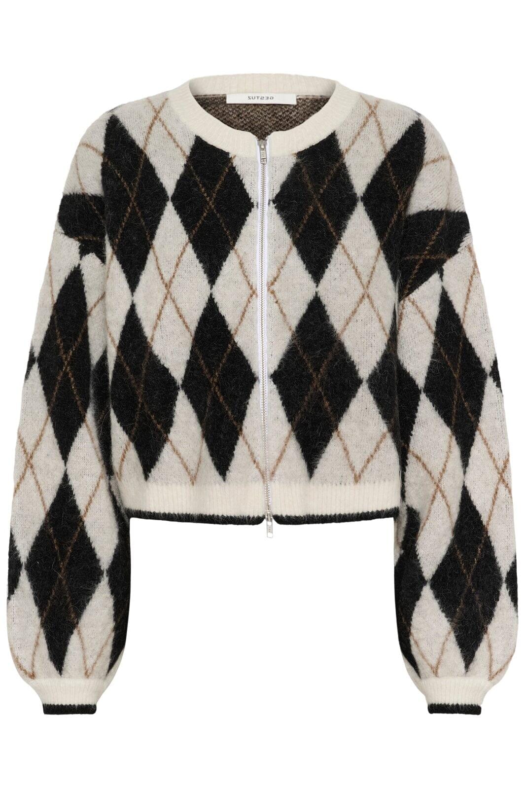 Gestuz - Gzmanzi Multi Cardigan 10910840 - 108825 - Skycaptain/Brown/Yellow Plum Cardigans 