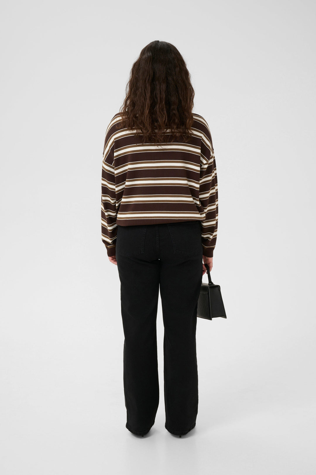 Gestuz - Gzpaige Polo Pullover 10910655 - 108478 - Molé/Dark Beech/Egret Strikbluser 