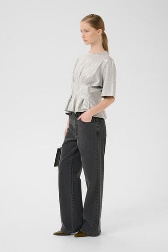 Gestuz - Gzpamila Tee 10910766 - 108672 - Lgm / Silver Glitte Foil T-shirts 