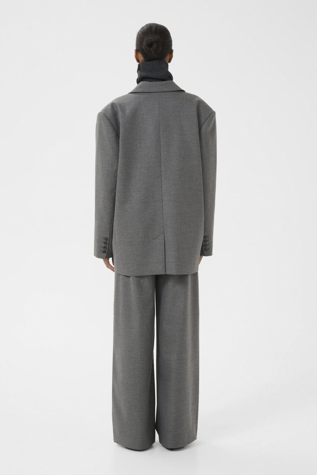 Gestuz - Gzpaula Melange Oz Blazer 10910493 - 100494 - Dark Grey Melange