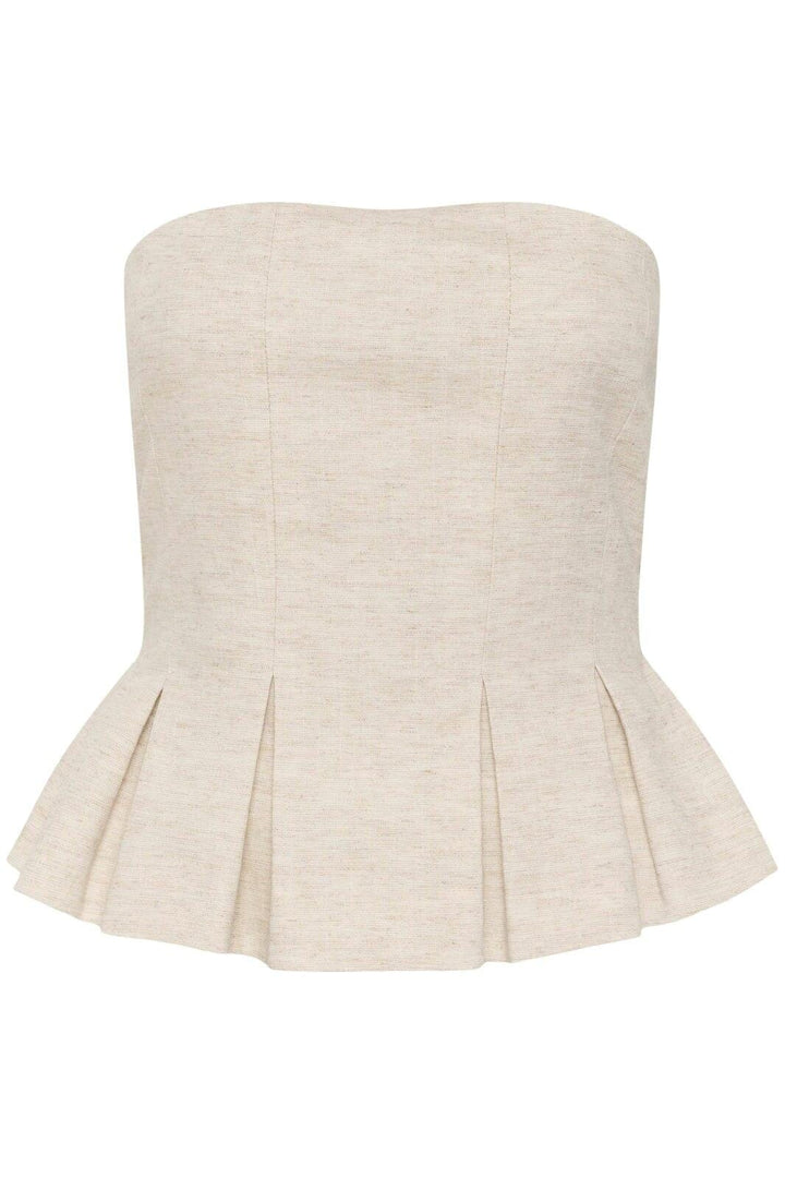 Gestuz - Gzriava Corsage 10911252 - 107203 - Light Sand Melange Bluser 