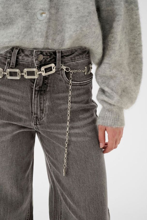 Gestuz - Gzsara Wide Jeans 10910809 - 102235 - Washed Light Grey Jeans 