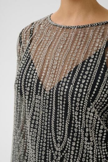 Gestuz - Gzsibba Blouse 10910698 - 103434 - Black/Silver Bluser 