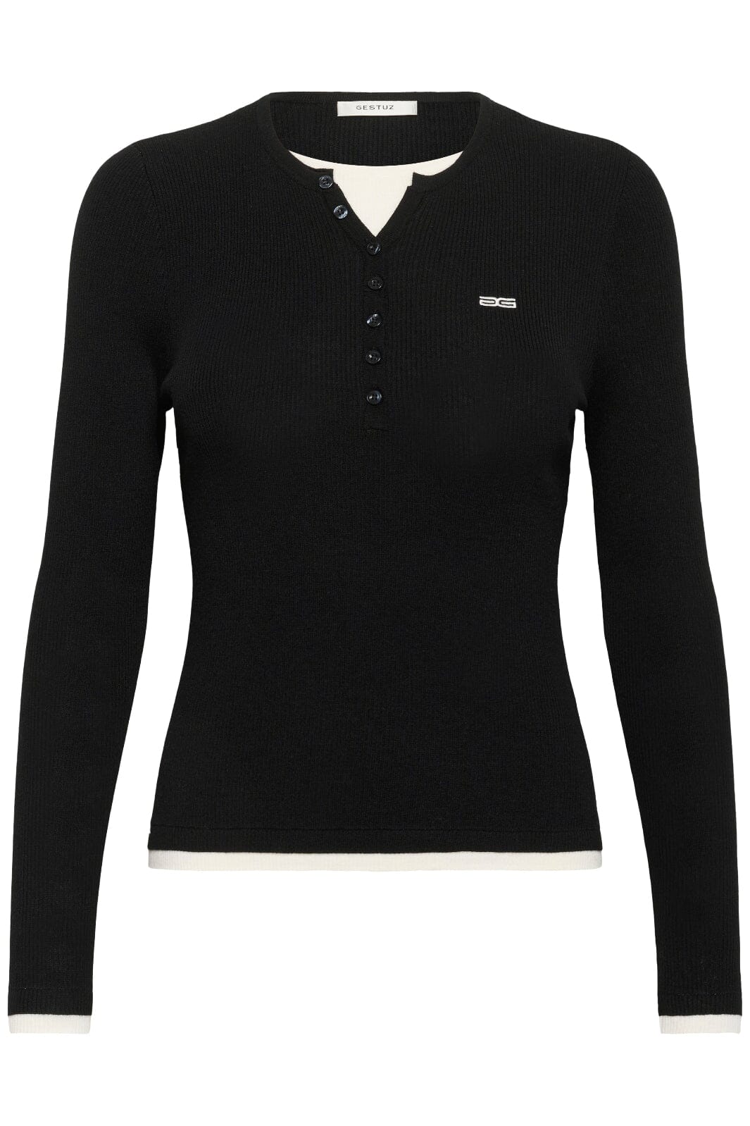 Gestuz - Gztrisha Pullover 10910848 - 100017 - Black Strikbluser 