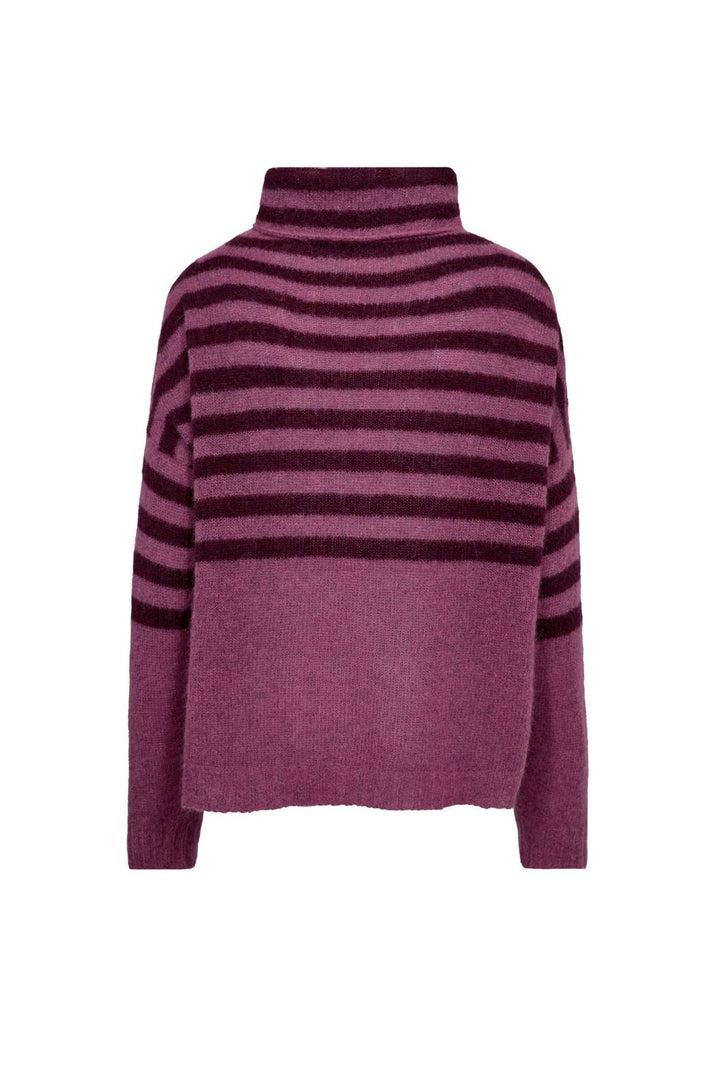 Gossia - Ambrosiago Sweater G1816 - Plum/Dark Plum Strikbluser 