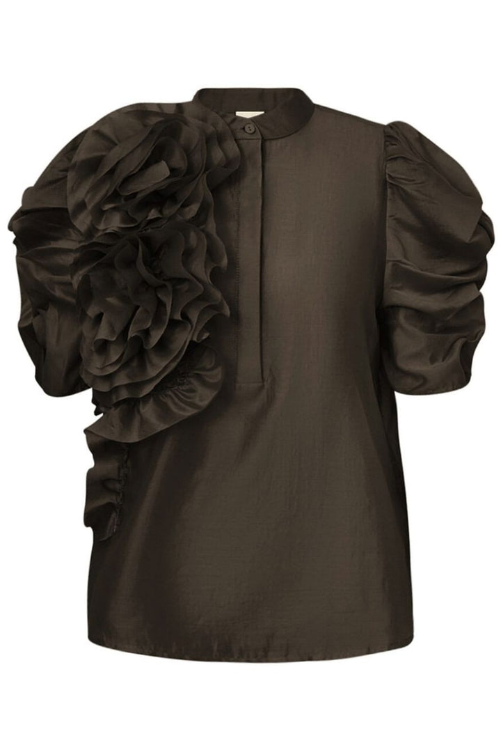Gossia - Annsofigo Blouse G1805 - Coffee Bluser 