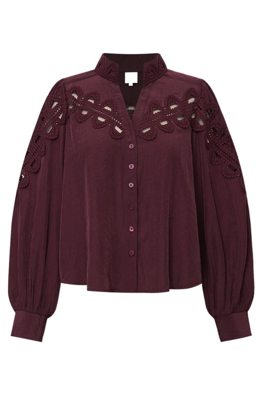 Gossia - Cessiago Blouse G2847 - Plum Bluser 