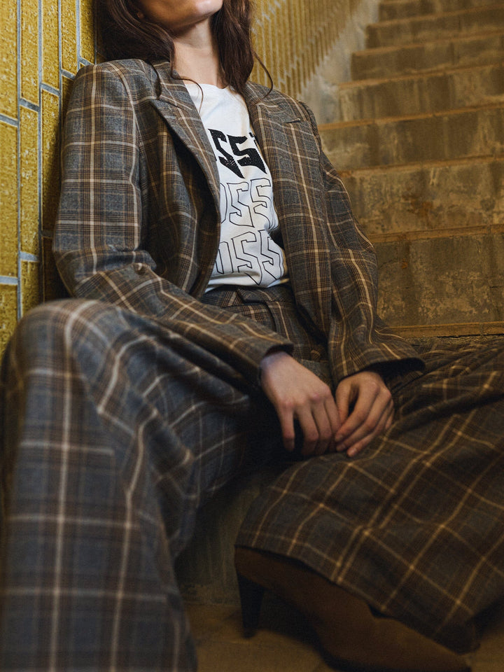 Gossia - Elligo Blazer G3260 - Brown Checks Blazere 