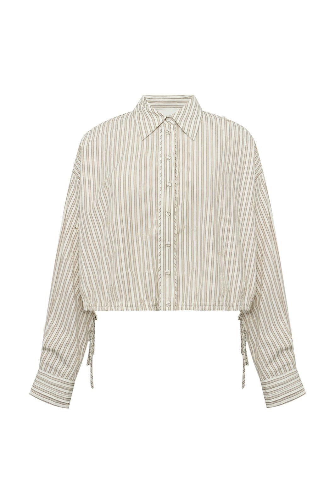Gossia - Gemmago Jo Shirt G3025 - Creme Brown Stripes