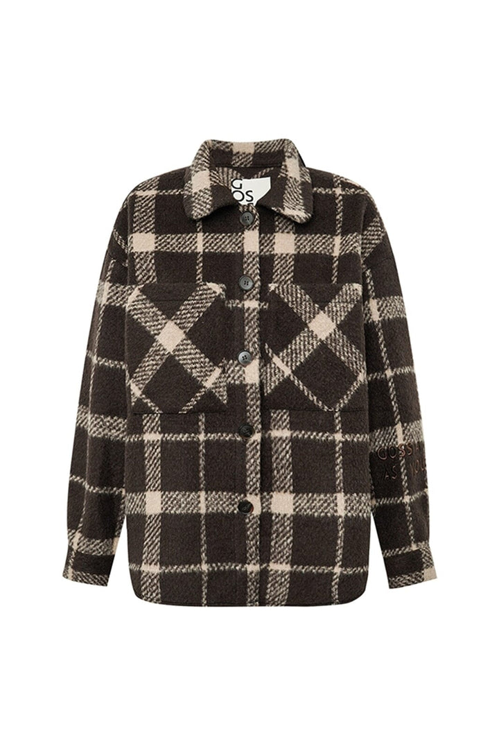 Gossia - Icego Shirt Jacket G3212 - Brown Checks