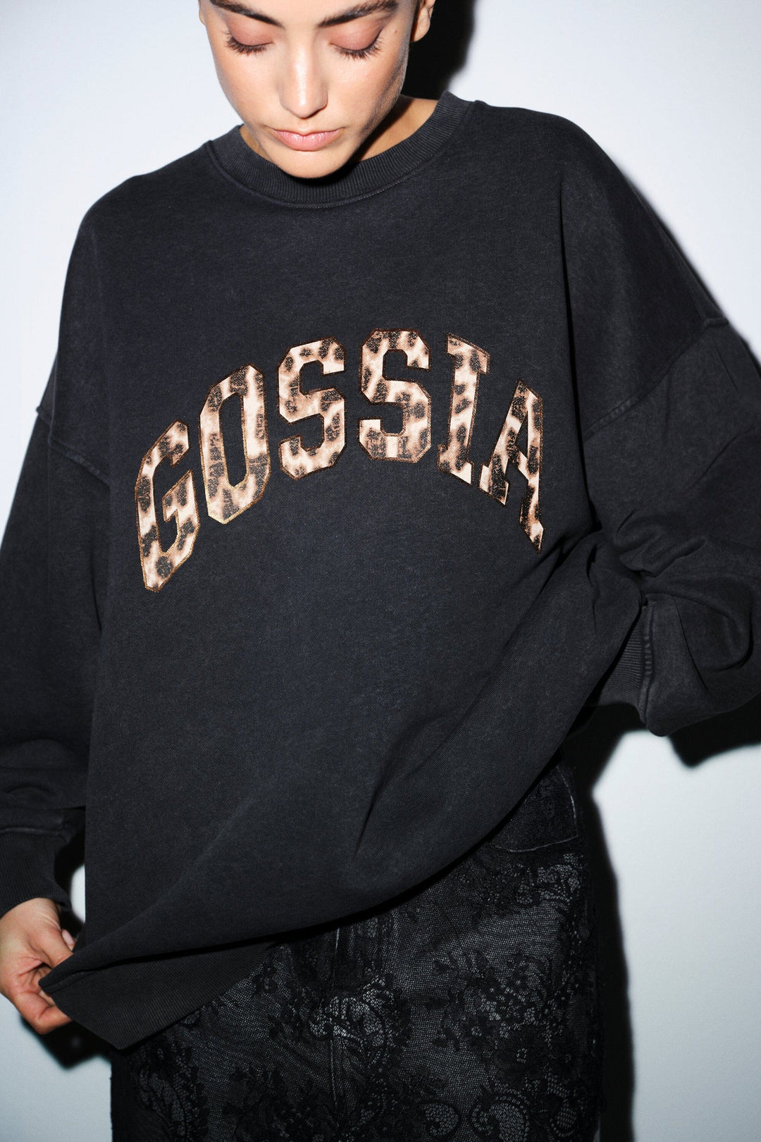 Gossia - Malingo Sweat G3039 - Black Washed Sweatshirts 