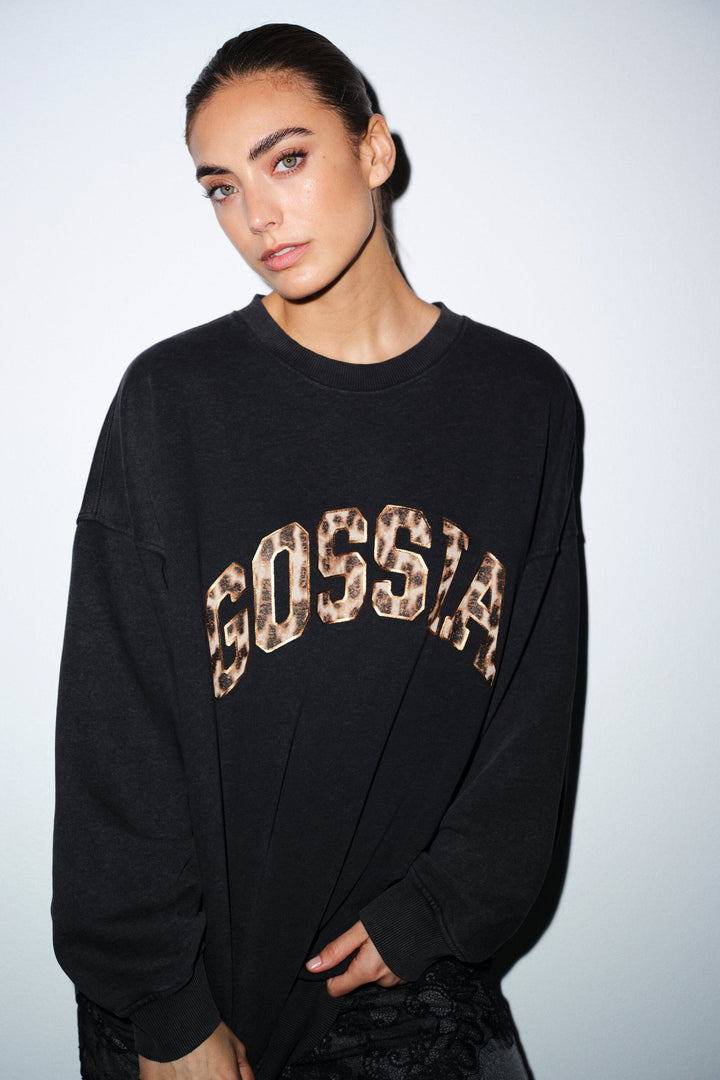 Gossia - Malingo Sweat G3039 - Black Washed Sweatshirts 