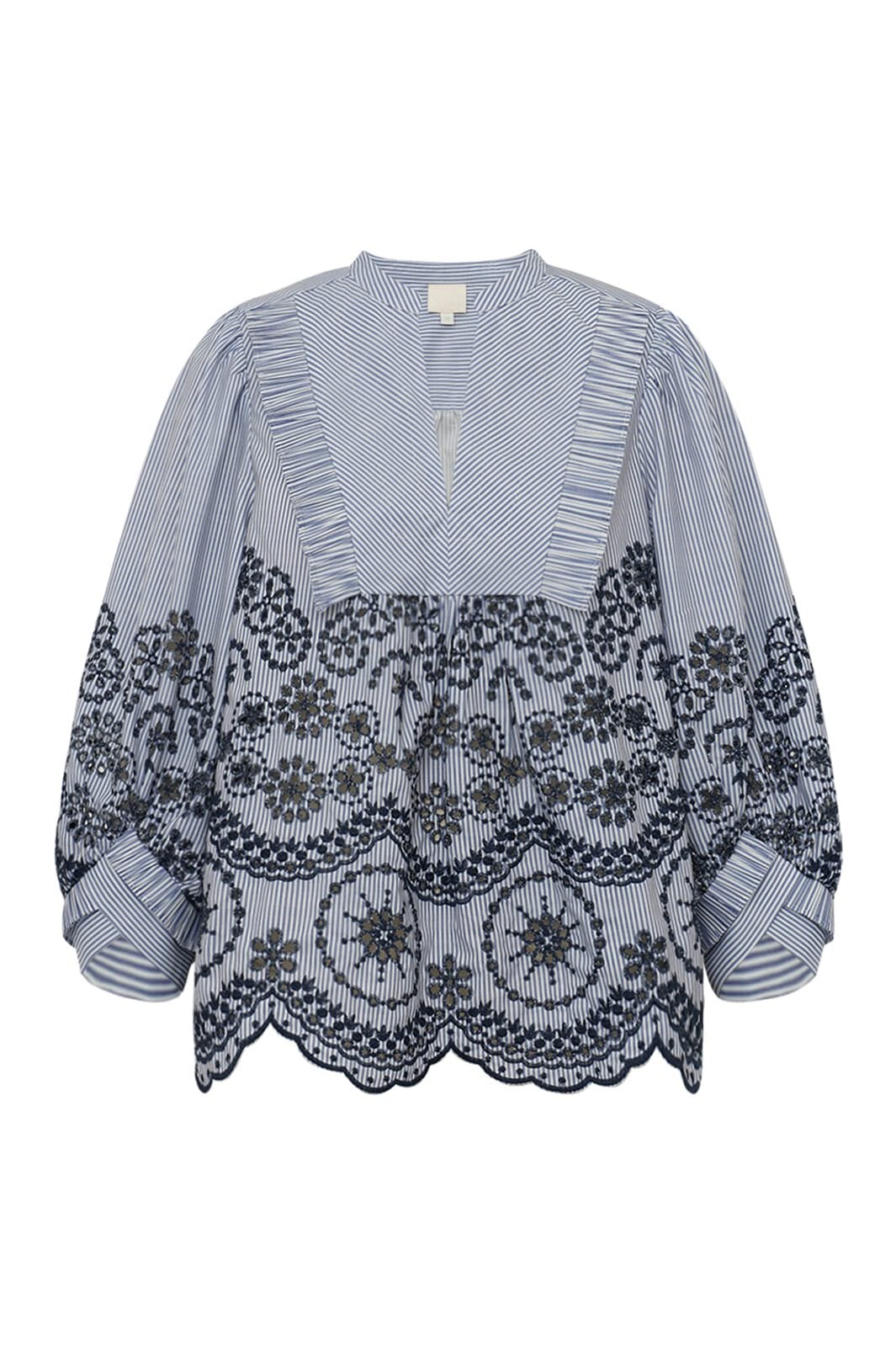 Gossia - Meego Cao Blouse G2848 - Blue Stripes