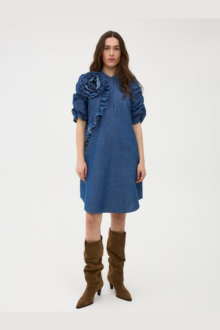 Gossia - Miljago Jo Dress G3388 - Denim Chambrey