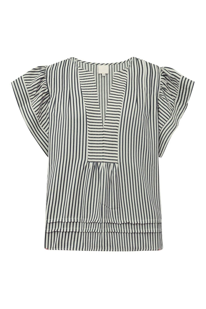 Gossia - Minkago Jo Blouse G1987 - Creme Navy Stripes