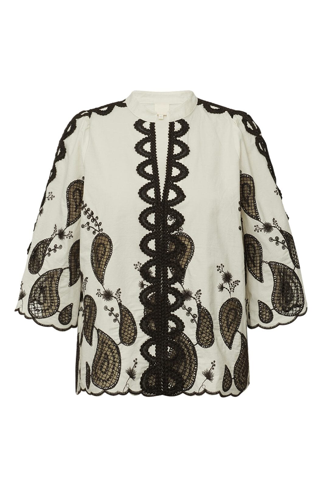 Gossia - Miraago Blouse G2843 - Creme - Brown