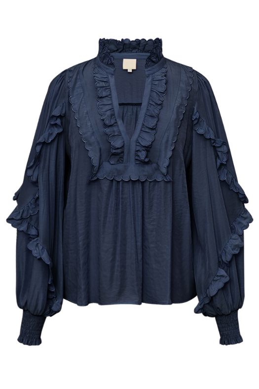 Gossia - Nanago Blouse G2618 - Dark Navy Bluser 