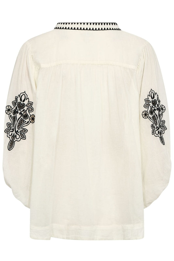 Gossia - NouraGO Blouse - cream - Black Skjorter 