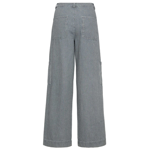 Gossia - Rosanngo Pants G2826 - Off-White Blue Striped Bukser 
