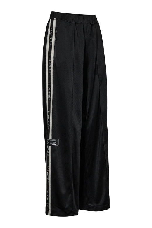Haute L'Amitié - Baggy Lurex Logo Track Pant HL10414 - Black Bukser 