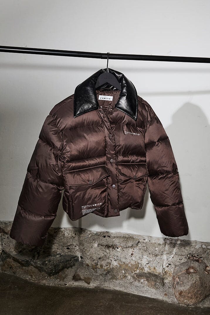 Haute L'Amitié - Climb Crop Pocket Jacket HL10702 - Dusty Mocca Jakker 