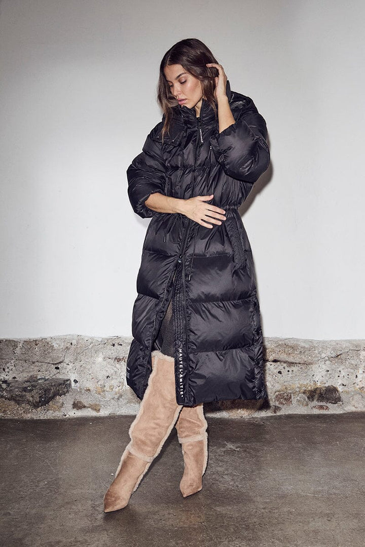Haute L'Amitié - Climb Long Puffer Jacket HL10715 - Black Jakker 