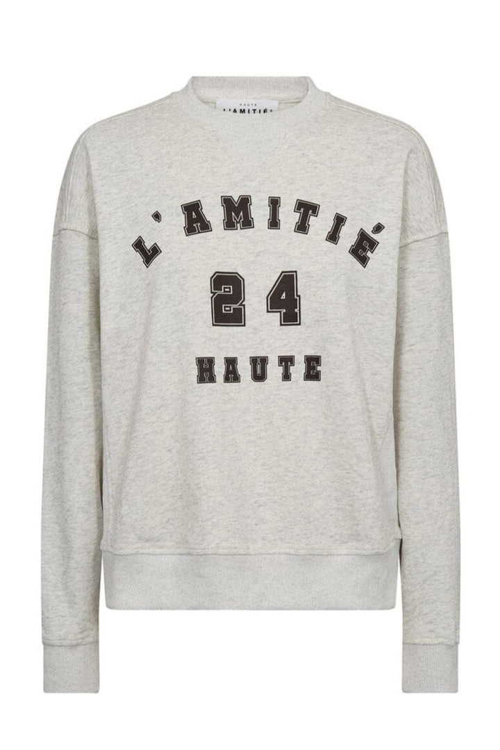 Haute L'Amitié - College Curve Sweat HL10256 - Pearl Melange