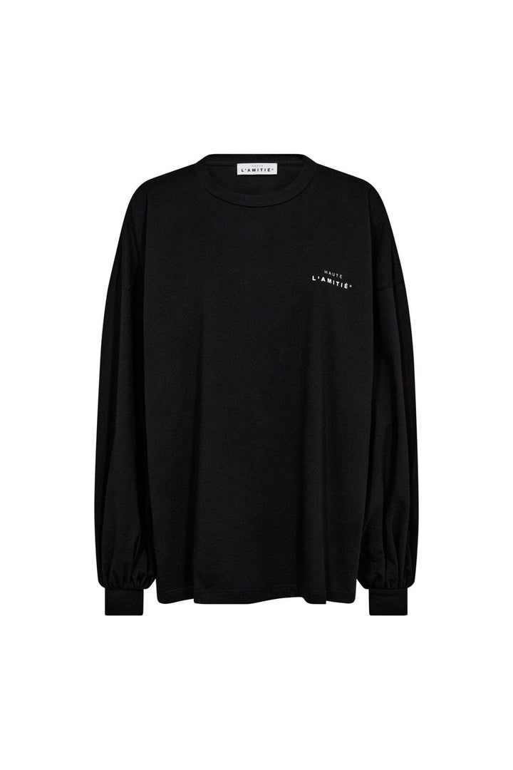 Haute L'Amitié - Crew Neck Ls Tee HL10420 - Black