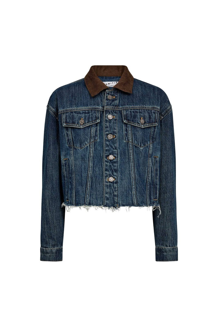 Haute L'Amitié - Denize Crop Denim Jacket HL10440 - Denim Blue