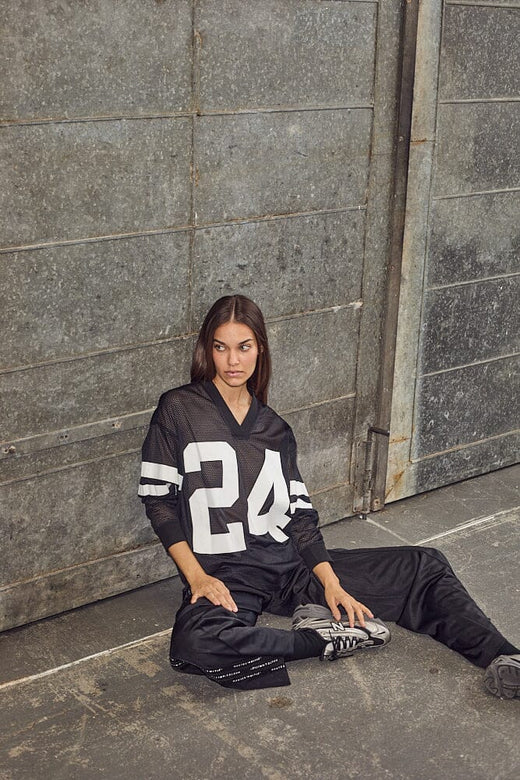 Haute L'Amitié - Drift Number Ls Tee HL10287 - Black T-shirts 