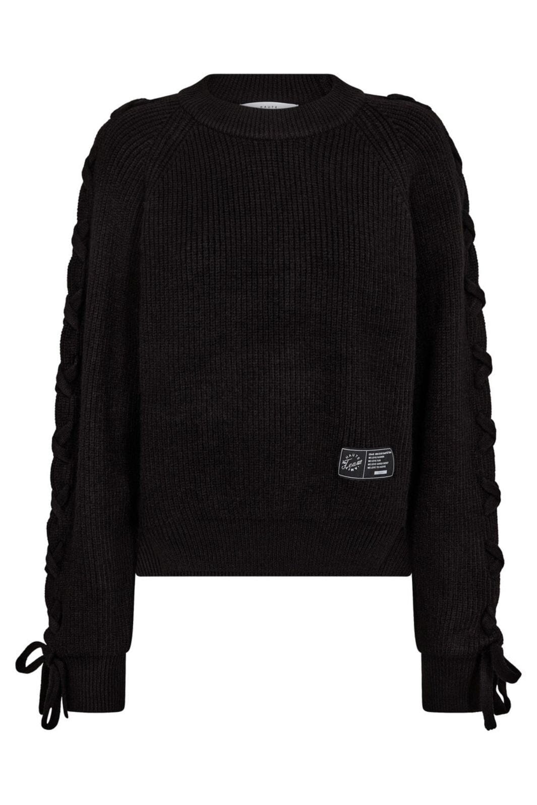 Haute L'Amitié - Duke Tie Knit HL10824 - Black Strikbluser 
