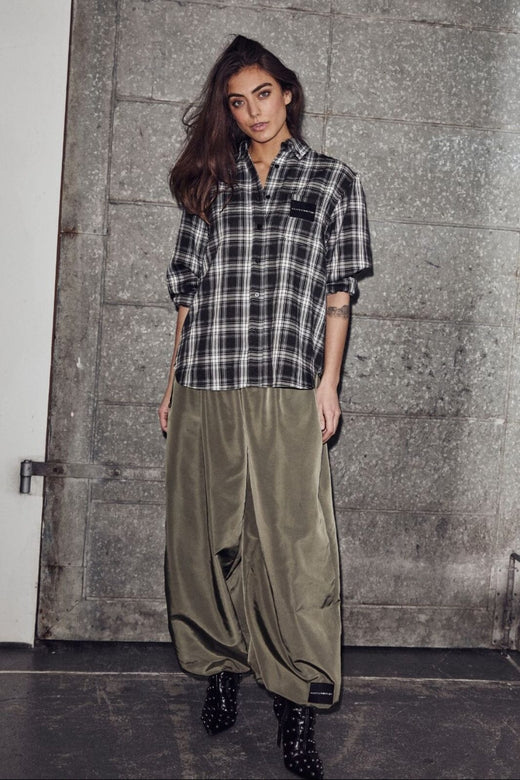 Haute L'Amitié - Haute Check Shirt HL10645 - Grey Check Skjorter 