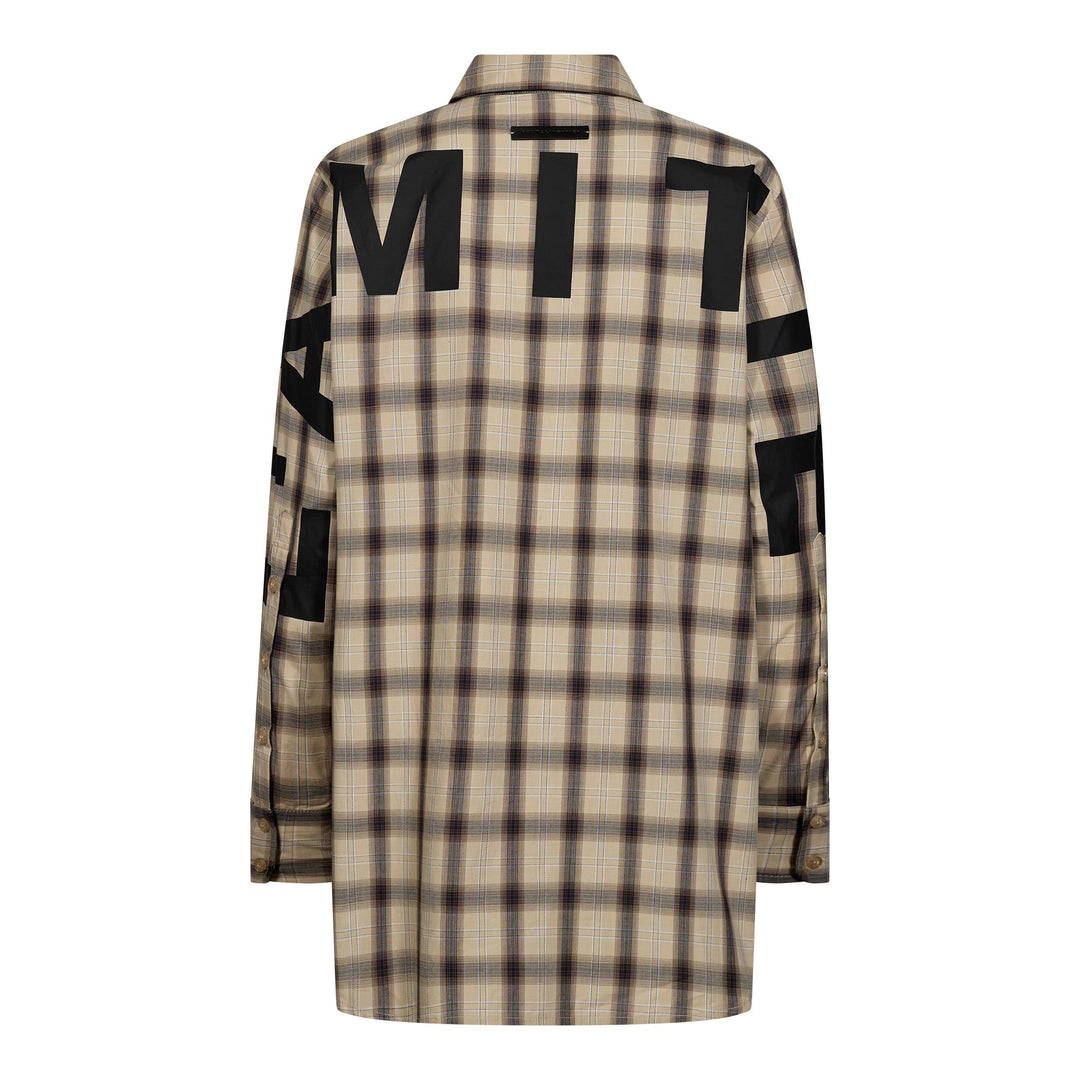 Haute L'Amitié - Idel Button Check Shirt Hl11158 - Beige Check Skjorter 