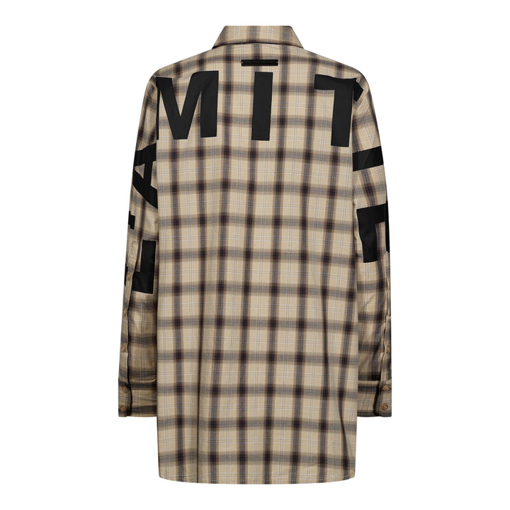 Haute L'Amitié - Idel Button Check Shirt Hl11158 - Beige Check Skjorter 