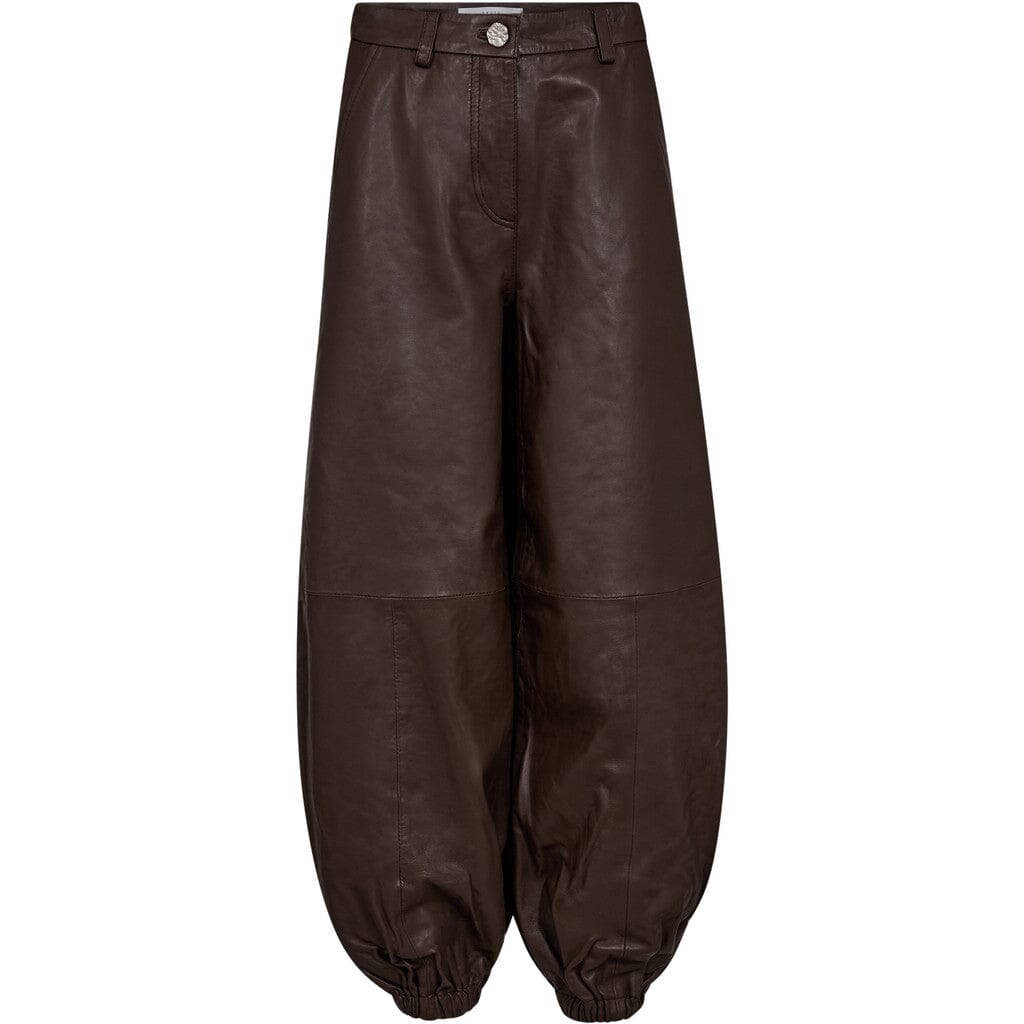 Haute L'Amitié - Jasmin Leather Harem Pant HL10541 - Mocca Bukser 