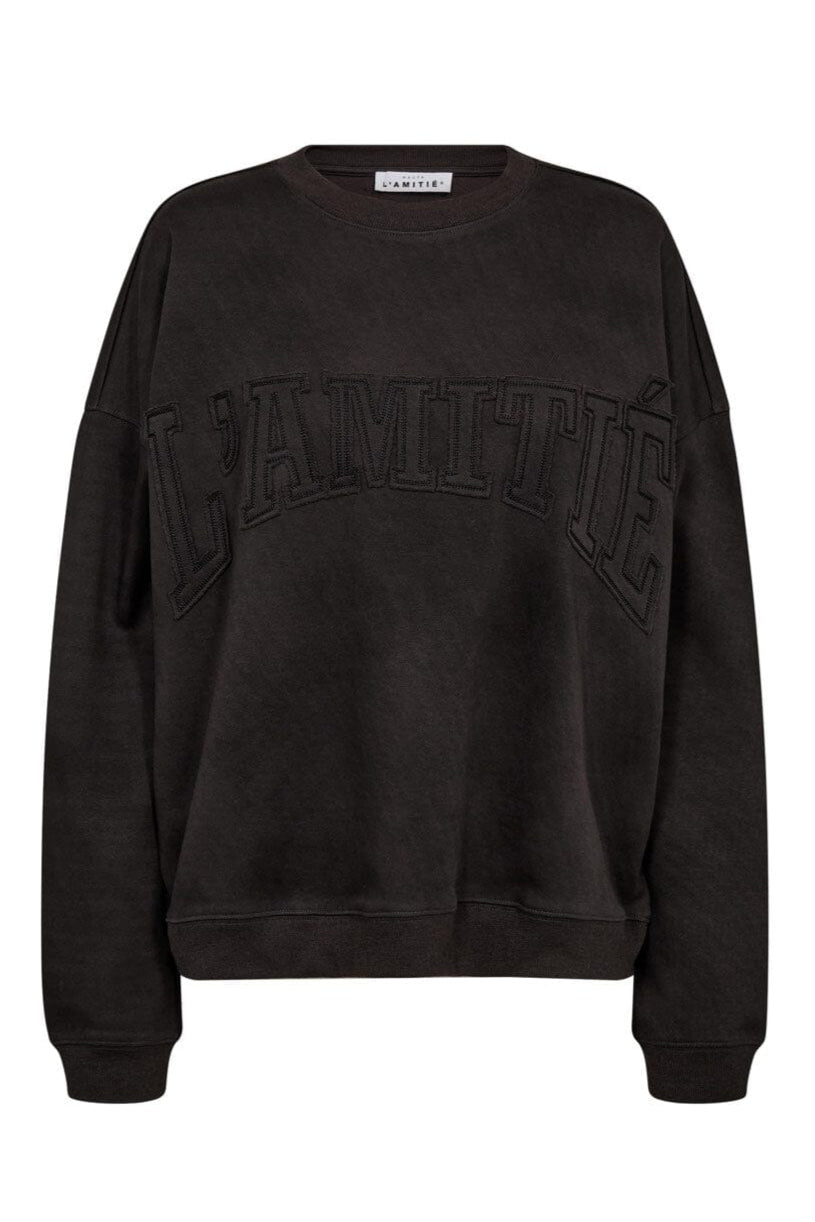 Haute L'Amitié - L'Amitié Application Sweat HL10283 - Dark Grey