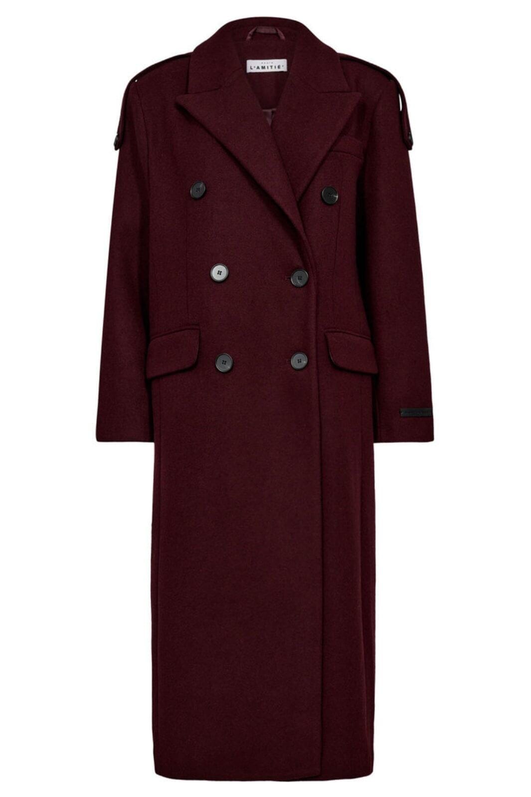 Haute L'Amitié - Lida Tailor Wool Coat HL10176 - Amarone Jakker 