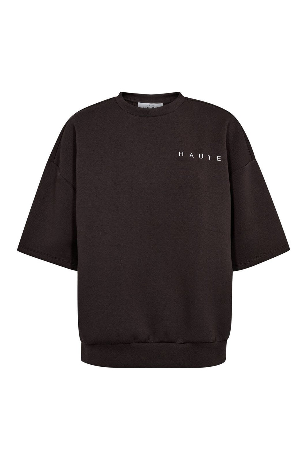 Haute L'Amitié - Maxi Split Ss Logo Sweat HL10461 - Antracit