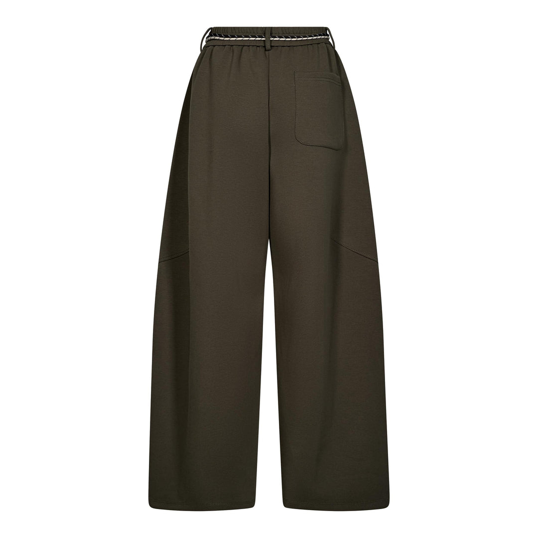 Haute L'Amitié - Maxi Split String Pants Hl10922 - Army Sweatshirts 