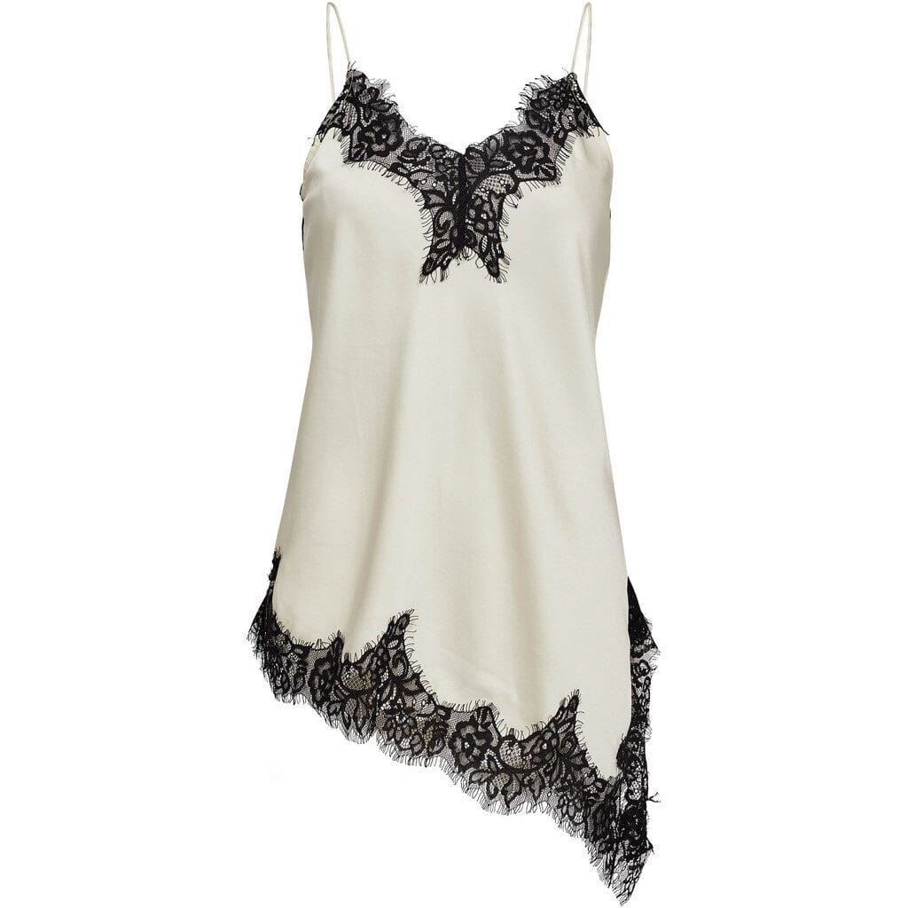 Haute L'Amitié - Naomi Asym Contrast Lingerie Top HL10576 - Pearl Toppe 