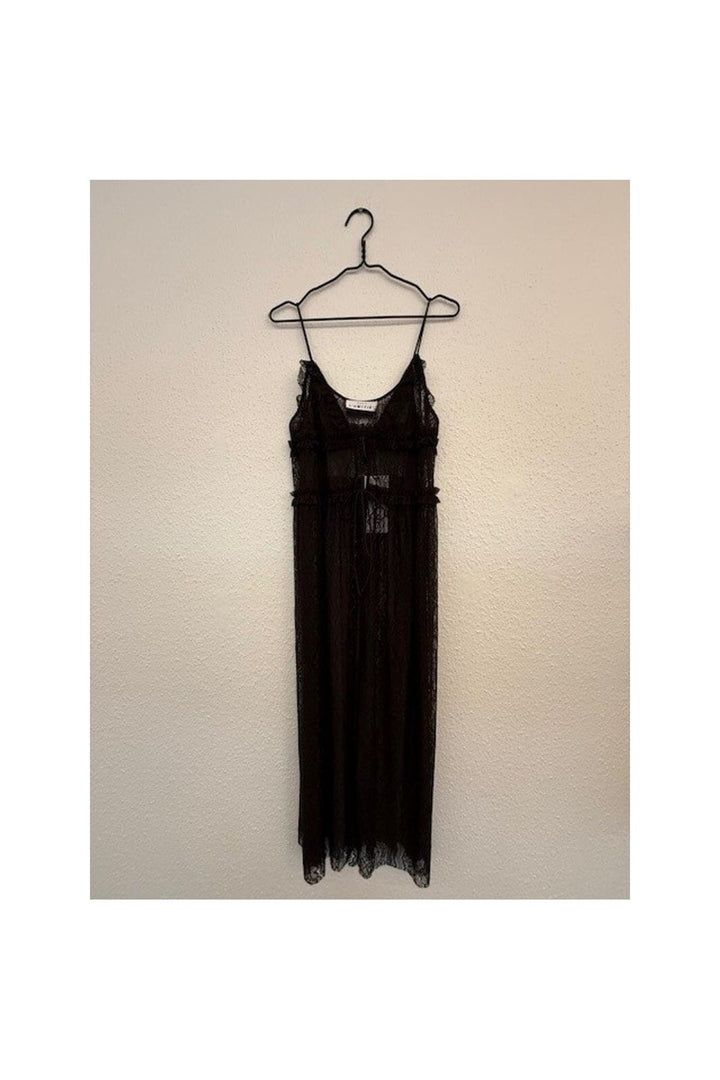 Haute L'Amitié - New Lace Tie Dress HL10599 - Mocca