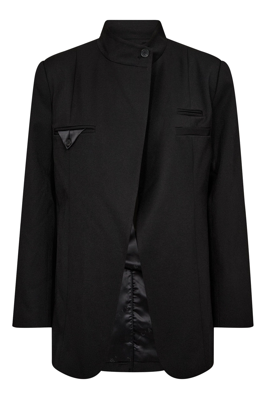 Haute L'Amitié - Premiere Overlap Blazer HL10773 - Black Blazere 