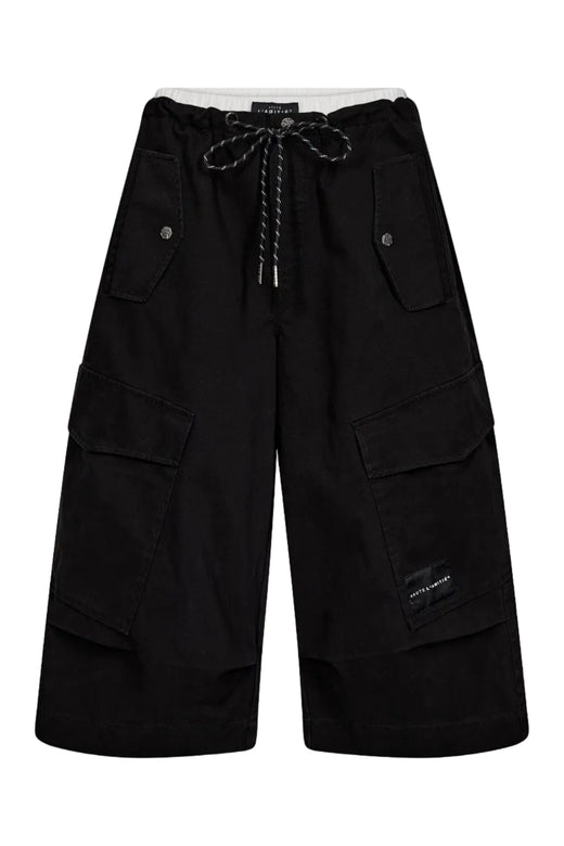 Haute L'Amitié - Pull On Cargo Bermudas Hl11005 - Black Shorts 