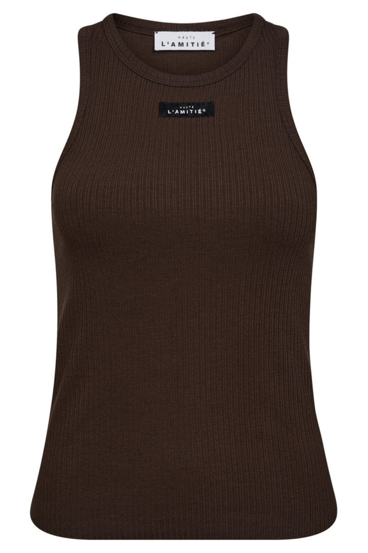 Haute L'Amitié - Rib Badge Tank HL10011 - Mocca