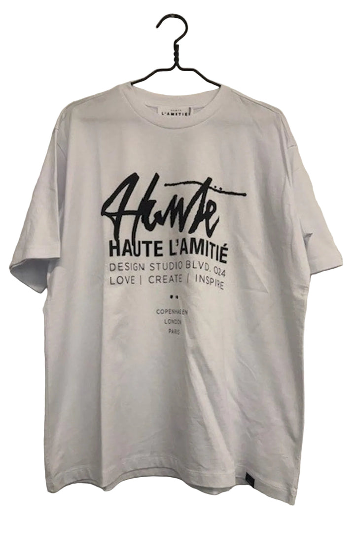 Haute L'Amitié - Studio Loose Tag Tee HL10758 - White