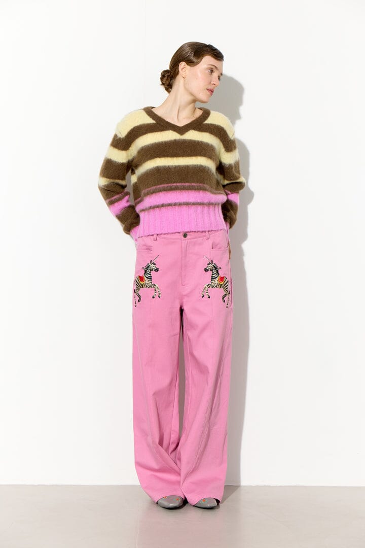 Hunkøn - Farah Knit Blouse 26576 - Rose Rib Bluser 