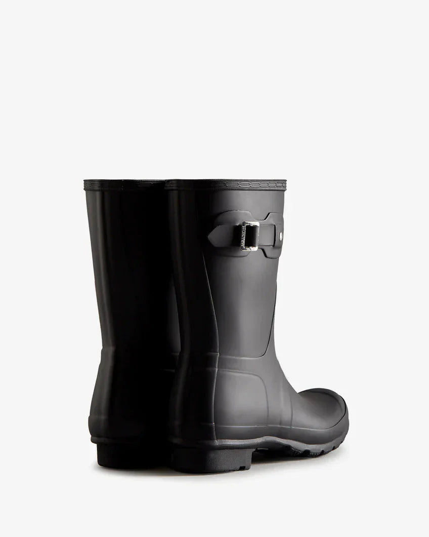 Hunter - Womens Original Short Boot Wfs1000rmablk - Black Gummistøvler 